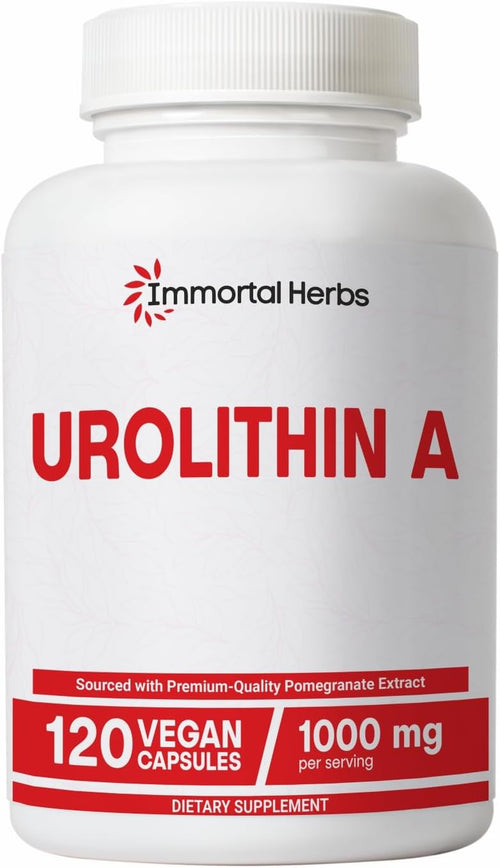 Urolithin a Supplement 1000Mg, 120 Pills, Mitochondrial & Antioxidant Support, Non-Gmo and Gluten-Free Urolithin A+ Supplement for Women and Men