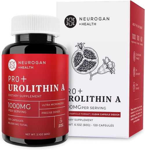 Urolithin a PRO Capsules - 1000Mg, 120 Ct - Advanced Cellular Health, Post Biotic Supplements - Ultra Micronized Urolithin a Supplement, Sourced from Pomegranate Extract